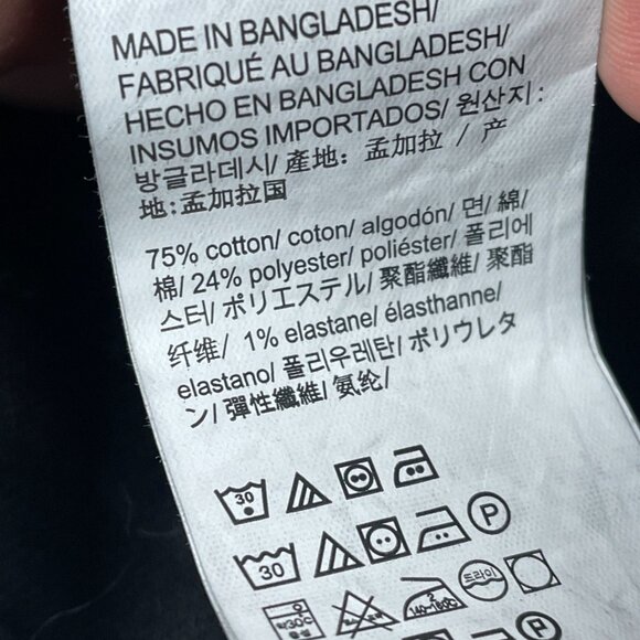 Calvin Klein XS Black Classic Trucker Denim Jacket Stretchy Fit d0153 - Picture 7 of 8